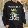 Speak Mich Nicht An Du Hast Schon Genug Probleme German Sweatshirt Geschenke für Ihn