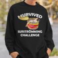 Surströmming I Survived Surströmming Challenge Sweatshirt Geschenke für Ihn