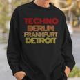 Synthesizer Techno Berlin Frankfurt Detroit Analog Sweatshirt Geschenke für Ihn