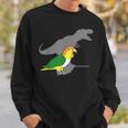 T-Rex Birb Memee Dinosaur Parrot Sweatshirt Geschenke für Ihn