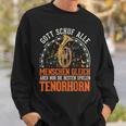 Tenor Horn Gott Tenor Hornist Sweatshirt Geschenke für Ihn