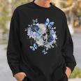 Totenkopf Und Schmetterlinge Mit Blumenschädel Und Schmetterlingen Sweatshirt Geschenke für Ihn