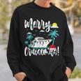Tropical Heartbeat Christmas Cruise Merry Cruisemas Sweatshirt Gifts for Him