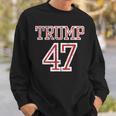 Trump 47 President Team Football Jersey Style 2024 Front Sweatshirt Gifts for Him