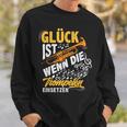 Trumpet Glück Ist Wenn Die Trumpeten Einsetzetz Sweatshirt Geschenke für Ihn