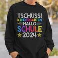 Tschüss Kindergarten Hello School 2024 Graduate Sweatshirt Geschenke für Ihn