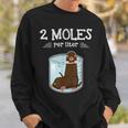 Two Moles Per Litre Science Humour Animal Pun Sweatshirt Geschenke für Ihn