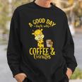 Une Bonne Journée Commence Avec Le Café Et Les Girafes Sweater e Cadeaux pour lui