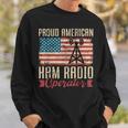 Usa Flag Proud American Ham Radio Operator Ham Radio Felpa Regalos para él