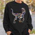 Velociraptor Raptor Dinosaur Dinosaur Prehistoric Dino Sweatshirt Geschenke für Ihn