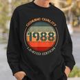 Vintage 1988 Per Gli Uomini Retro Divertente 1988 Compleanno Felpa Regalos para él