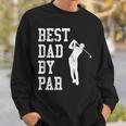 Vintage Best Dad By Par Golf Lovers Sweatshirt Gifts for Him