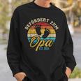 Vintage Retro Bördert Zum Opa 2024 Sweatshirt Geschenke für Ihn