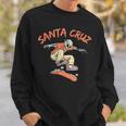 Vintage Santa Cruz California Esqueleto Skateboarder Camisa de entrenamiento Regalos para él