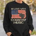 Vintage Stile Occidentale Innamorato Di Country Music Cowboy Felpa Regalos para él