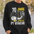 Vor 70 Jahren Der Fastest In Traffic 70Th Birthday Man Sweatshirt Geschenke für Ihn