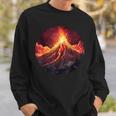 Vulcano Sputafuoco Con Costume Flusso Di Lava Felpa Regalos para él