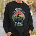 Warum Ich Ohne Akku Fahre Weil Ich Es Kann Retro Bicycle Sweatshirt Geschenke für Ihn