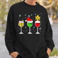 Weihnachten Prosecco Wein Lustiges Sekt Weinglas Geschenk Sweatshirt Geschenke für Ihn