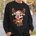 Weihnachten Rentier Rudolph Lustig Geschenk Sweatshirt Geschenke für Ihn