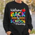 Welcome Back To School Lunch Lady Cafeteria Tie Dye Leopard Sweatshirt Gifts for Him