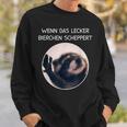 Wenn Das Lecker Bierchen Scheppert X Pedro Raccoon Meme Sweatshirt Geschenke für Ihn