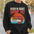 When In Doubt Shrimp Out Retro Bjj Brazilian Jiu Jitsu Camisa de entrenamiento Regalos para él