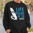 Windsurfing Windsurf Life Begins At 25 Knots Felpa Regalos para él