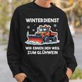 Winterdienst Schneepflugfahrer Humor Schneepflug Sweatshirt Geschenke für Ihn