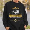 YellowstoneNational Park Us Bison Buffalointage Felpa Regalos para él