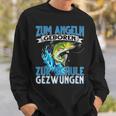 Zum Fishing Geboren Zur Schule Gezzwungen Fishing Fishing S Sweatshirt Geschenke für Ihn