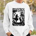 Alice In Wonderland With Cat And Rabbit S Sweatshirt Geschenke für Ihn