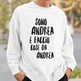 Andrea Maglia Con Testo Divertente Uomo Ragazzo Bambino Felpa Regalos para él