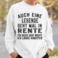 Auch Eine Legende Geht Mal In Retire Gray Sweatshirt Geschenke für Ihn