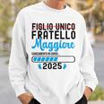 Bambino Figlio Unico Fratello Maggiore 2025 Bambino Annuncio 2025 Felpa Regalos para él