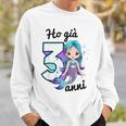 Bambino Ho 3 Anni Terzo Compleanno Sirena Bambina Felpa Regalos para él