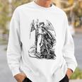 Camicia Angelo San Michele Arcangelo Cattolica Felpa Regalos para él