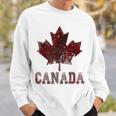 Canada Flag Canada Canada Flag Canada Map Gray Sweatshirt Geschenke für Ihn