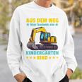 Children's Aus Dem Weg Hier Kommt Ein Kindergartenkind Digger Sweatshirt Geschenke für Ihn