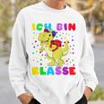 Children's Ich Bin 1 Class Dino Mit Schulsack Sweatshirt Geschenke für Ihn