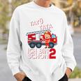 Children's Ich Bin 2 Feuerwehrmann Tatü Tata Feuerwehr Sweatshirt Geschenke für Ihn