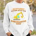 Children's Ich Bin Jetzt Ein Kindergartenkind Excavator Kindergarten Start Sweatshirt Geschenke für Ihn