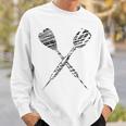 Dart Silhouette For Dart Player Sweatshirt Geschenke für Ihn