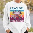 Divertida Pregunta Sobre Axolotl Retrointage Amantes De Axolotl Para Niños Camisa de entrenamiento Regalos para él