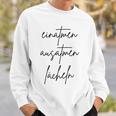 Einatmen Ausatmen Smiles Gray Sweatshirt Geschenke für Ihn