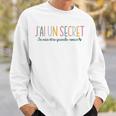Enfant Secret Future Grande Soeur 2025 Jeais Etre Grande Soeur Sweater e Cadeaux pour lui