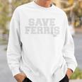Ferris Bueller's Day Off Save Ferris Gray Typography C1 Felpa Regalos para él