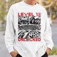 Geburtstag Level 12 Freigeschaltet Gaming & Zocker Sweatshirt Geschenke für Ihn