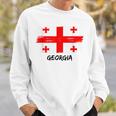 Georgian Flag Georgia Team Fan Jersey Sweatshirt Geschenke für Ihn