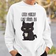 Guten Morgen Ganz Dünnes Eis Kawaii Cat Morgenmuffel Gray Sweatshirt Geschenke für Ihn